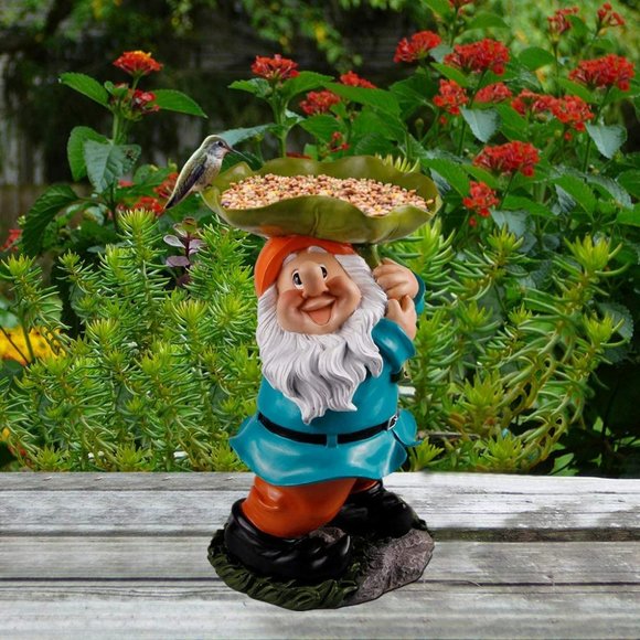 9" Adorable Garden Gnome Outdoor Statue - Picture 1 of 2